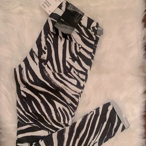 H&M Zebra Print Jeans - NWT